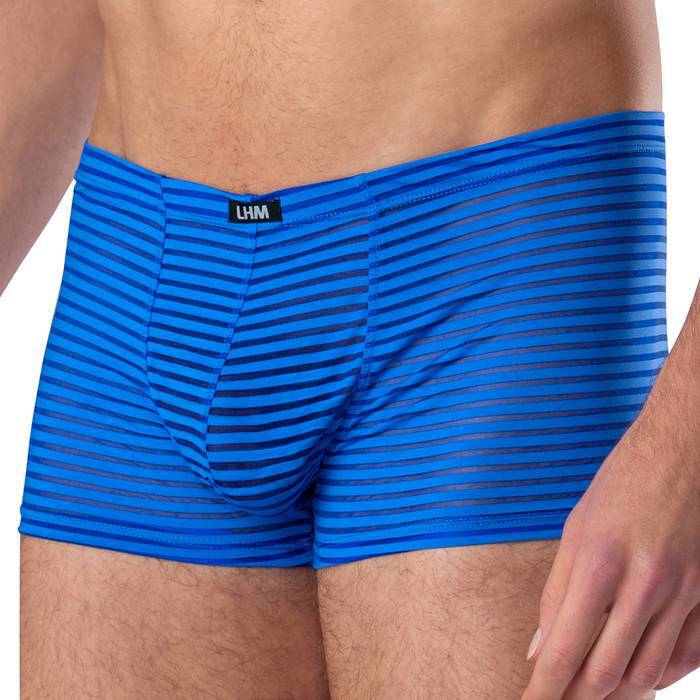 LHM Blue Stripe Mesh Boxer Shorts