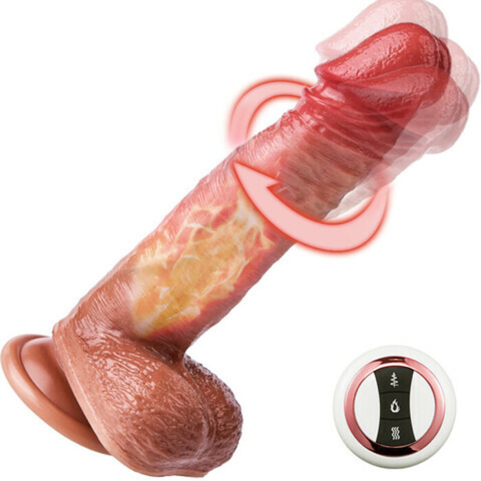 Blush 7.67 In Realistic Thrusting Vibrating Dildo with Internal Warming Sensations