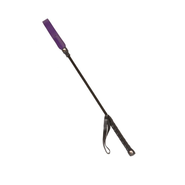 Short Riding Crop slim tip Purple 20"