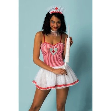 Frisky Flirt Thirst Aid 3 Piece Nurse Costume - L/XL