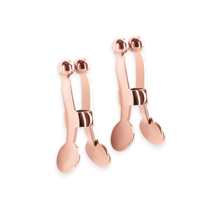 Bound Nipple Clamps - C1 - Rose Gold