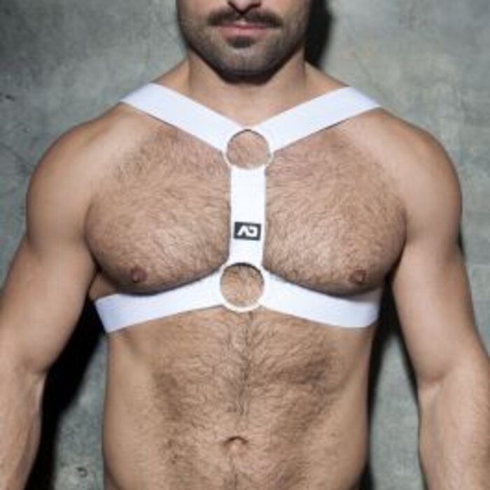 ADDICTED Double Ring Harness - White