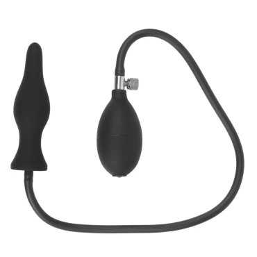 Pump Action Silicone Inflatable Butt Plug – 4.75 Inch