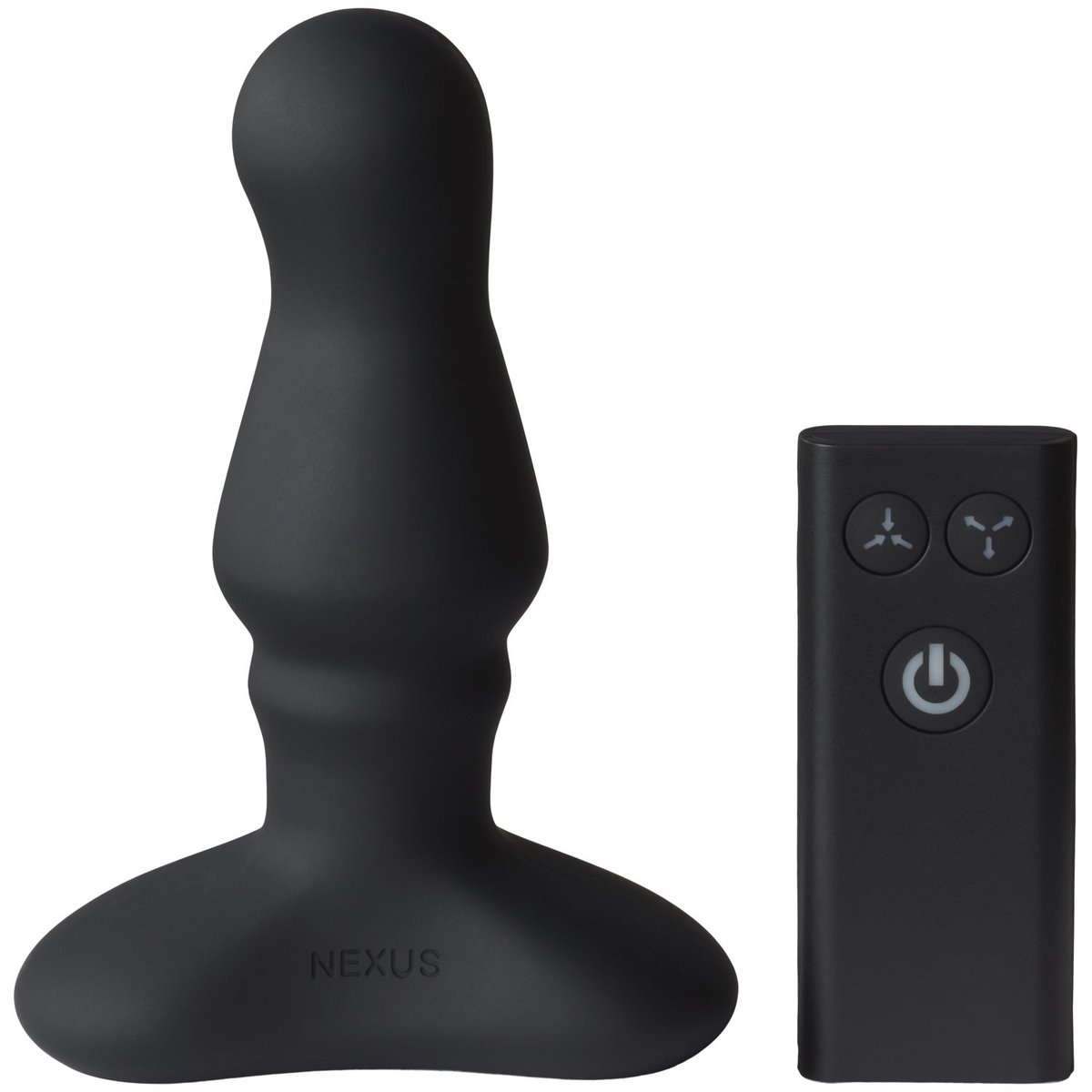 Nexus Bolster Inflatable Vibrating Prostate Plug 5.1 Inch - Black
