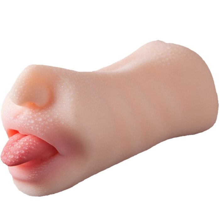 Love Toy Beginners Male Masturbator - Double-Ended Realistic Vagina & Mouth Pocket Pussy