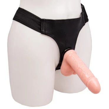 Mr Bossy Cock & Ball Strap-On Dildo - 7 Inch