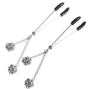 Diamante Pendant Sliding Nipple Tweezer Clips