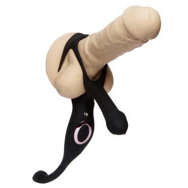 Connect Four Vibrating Triple Penetration Cock Ring