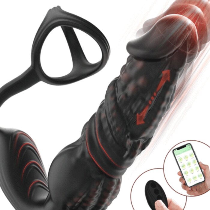 【Max Male Stamina】Leonidas - Upgrade Fast Thrusting 6-in-1 Prostate Massager with Remote Control and APP