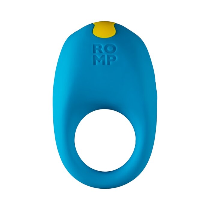 ROMP Juke Rechargeable Vibrating Cock Ring - Blue