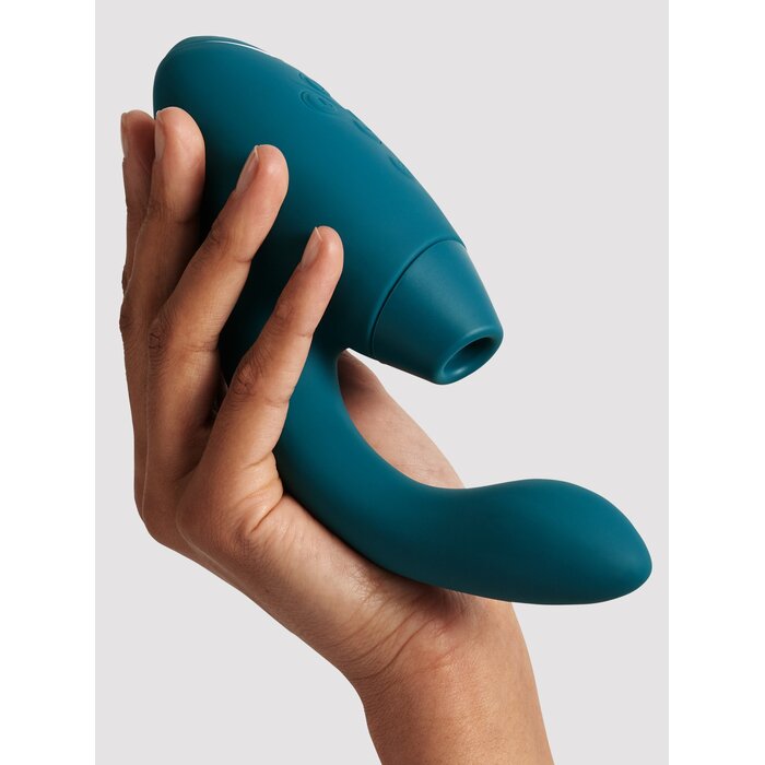 Womanizer Duo 2 Rechargeable Silicone G-Spot and Clitoral Stimulator  - Green
