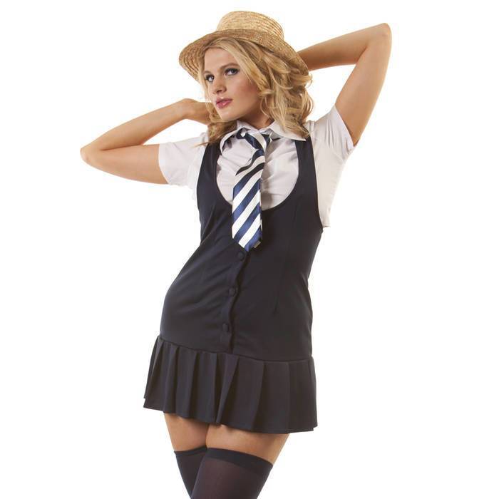 Classified Sexy School Uniform with Boater