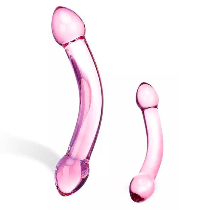 Glas Double Trouble Dildo Purple