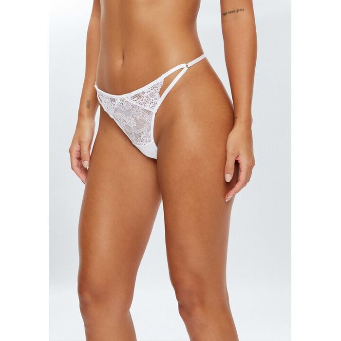 Ann Summers Sexy Lace Crotchless String, White