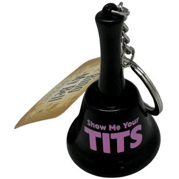 Show Me Your Tits Keychain Bell