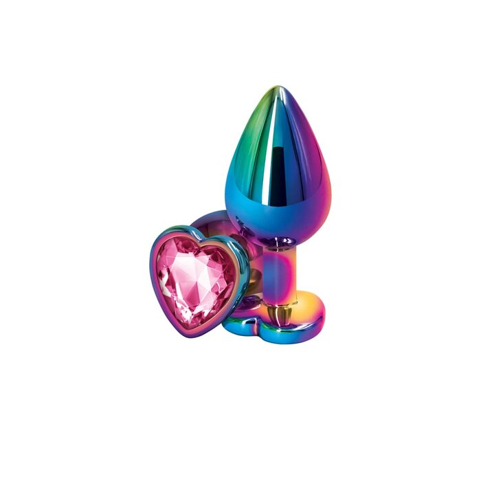 Rear Assets - Multicolor Heart - Medium - Pink