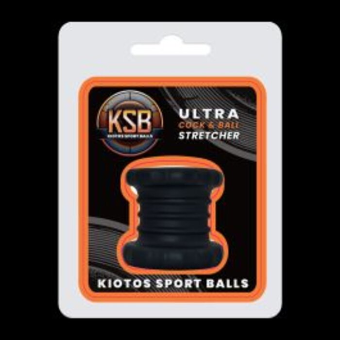 Kiotos KSB Silicone Cockring & Ball Stretcher Ultra - Black