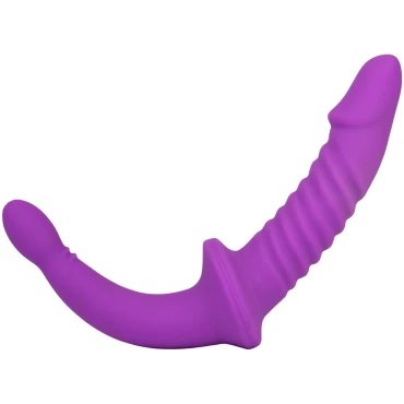 Unicorn Purple Silicone Double Strapless Strap-On