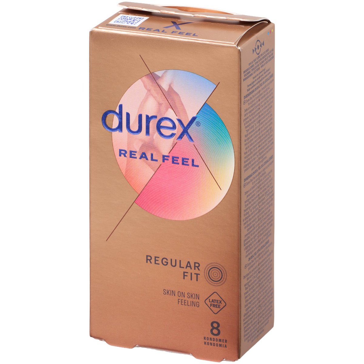 Durex Real Feel Latex-Free Regular Condoms 8 Pack - Clear