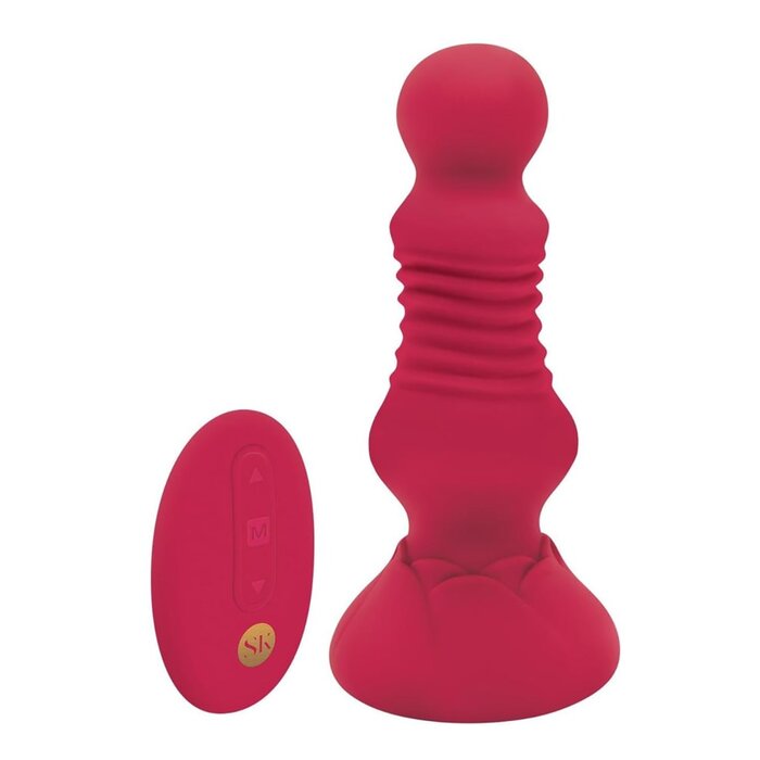 Thrusting Rosebud Butt Plug