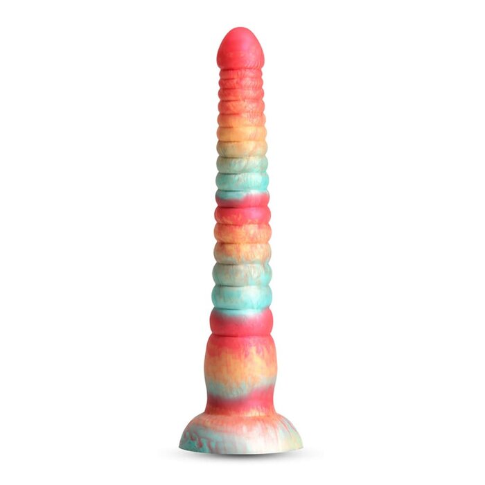 Colours - Stacked - 9" Dildo - Red/Gold