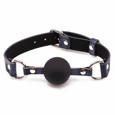 Sapphire Silence Solid Silicone Ball Gag
