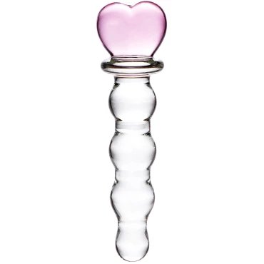 Glacier Glass Cupid's Arrow Dildo - 8 Inch