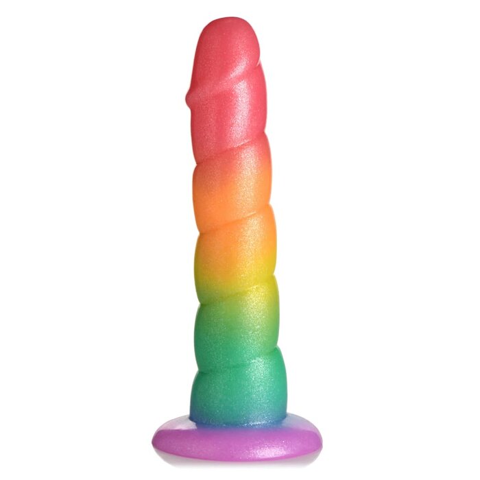 Simply Sweet Swirl Rainbow Dildo