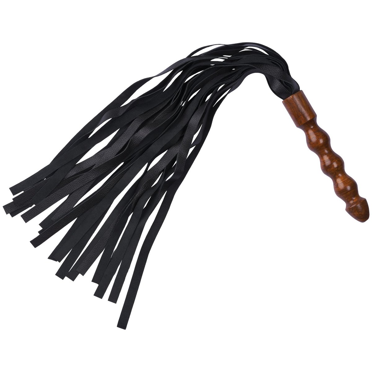 Zado Leather Flogger with Wooden Handle 27.1 inches - Brown