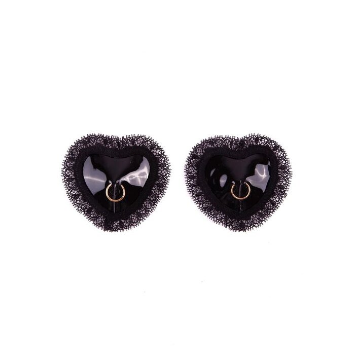 Ann Summers Heart Lace and PU Nipple Covers