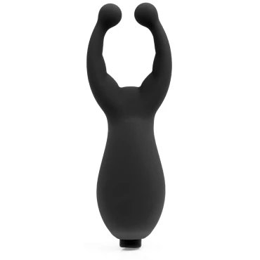 Lady Luck Black Silicone Vibrating Nipple & Clit Stimulator