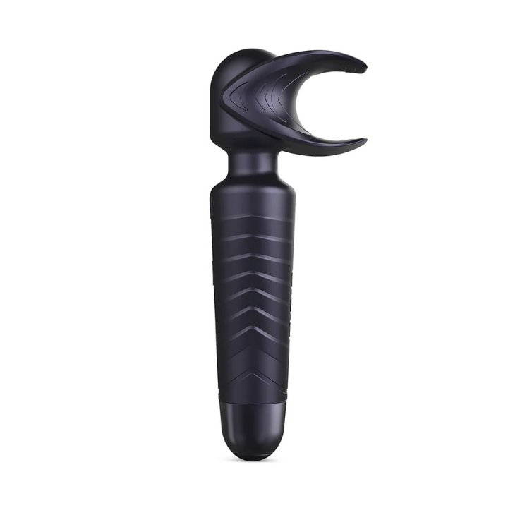 MAN WAND Evo 2-in-1 Wand & Frenulum Stimulator - Crescendo Black Plum