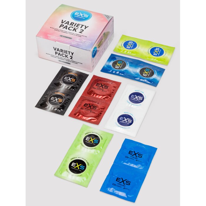 EXS Variety Pack 2 Latex Condoms (48 Pack)