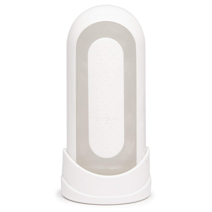 TENGA Zero Flip Hole Luxury White Male Masturbator