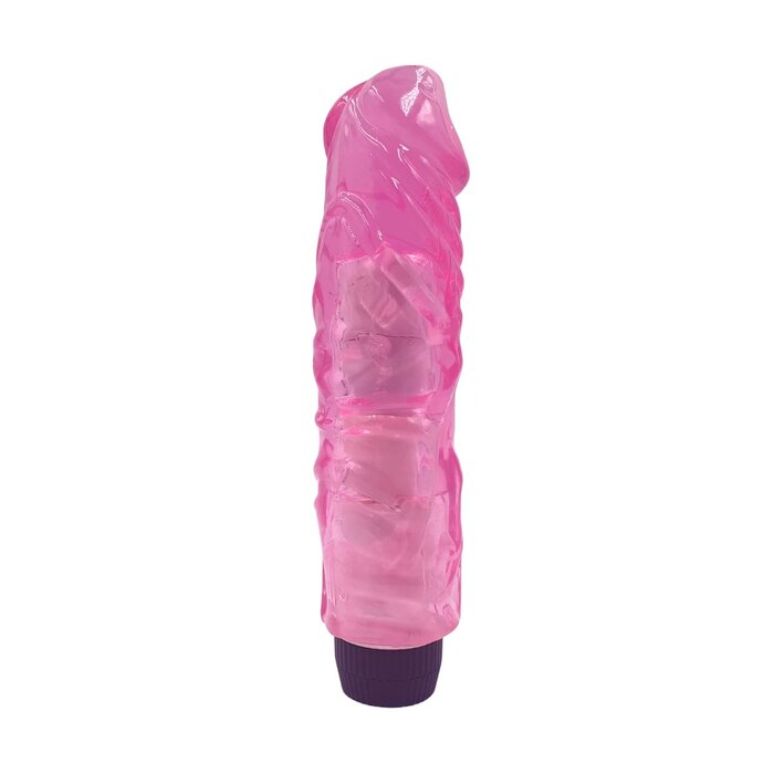 Spanksy 8.5" Ultra Thick Multi Speed Vibrator for G-Spot and P-Spot Pleasure: Realistic Pink Design