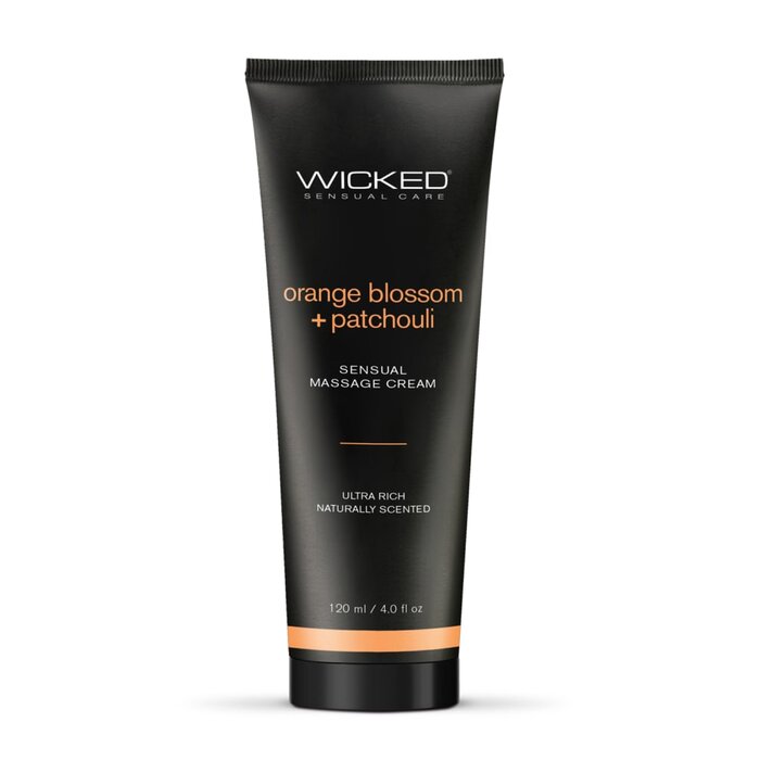 Wicked Sensual Massage Cream - Orange Blossom and Patchouli - 4 oz.