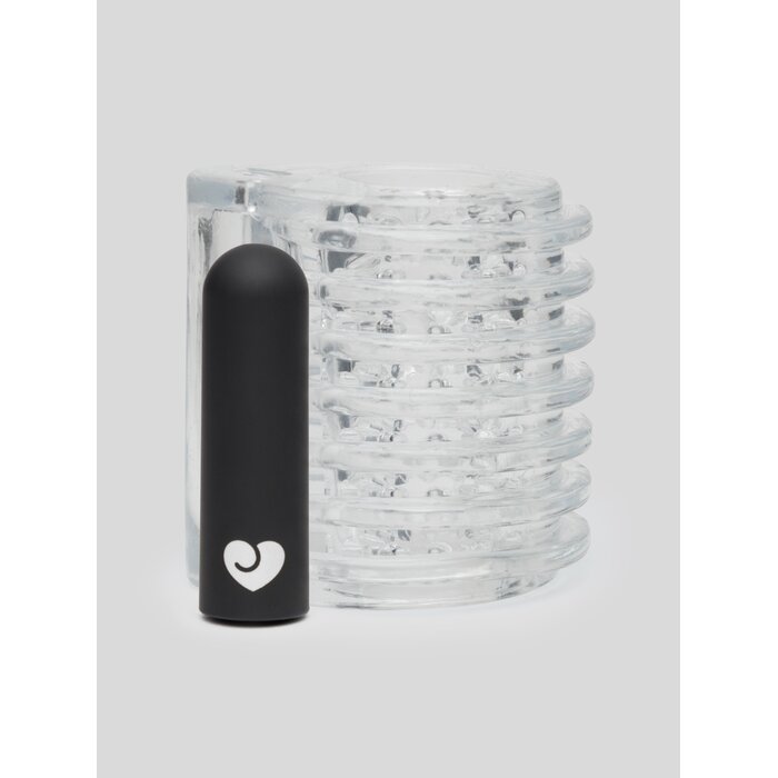Lovehoney Head Master Rechargeable Vibrating Blow Job Stroker - Clear
