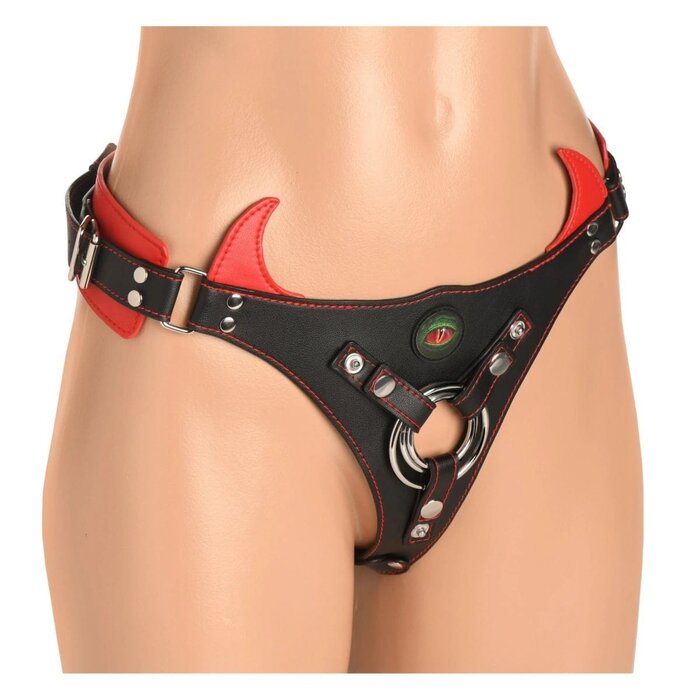 Horny Devil Strap On Harness - Adjustable Straps