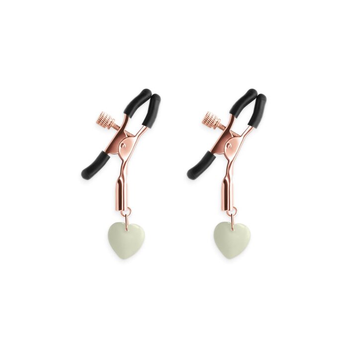 Bound Glow in the Dark Nipple Clamps - G3 - Rose Gold