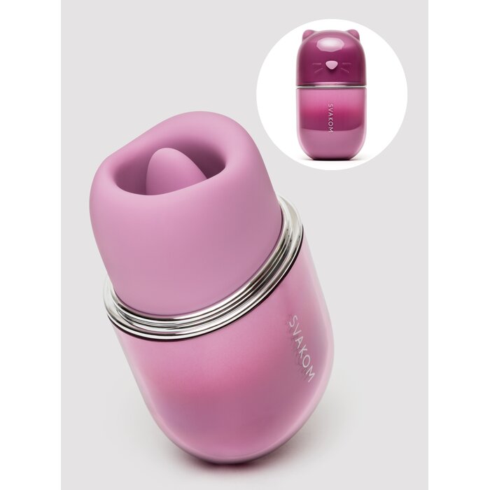 Svakom Klitty App Controlled Licking Clitoral Stimulator with Suction - Purple