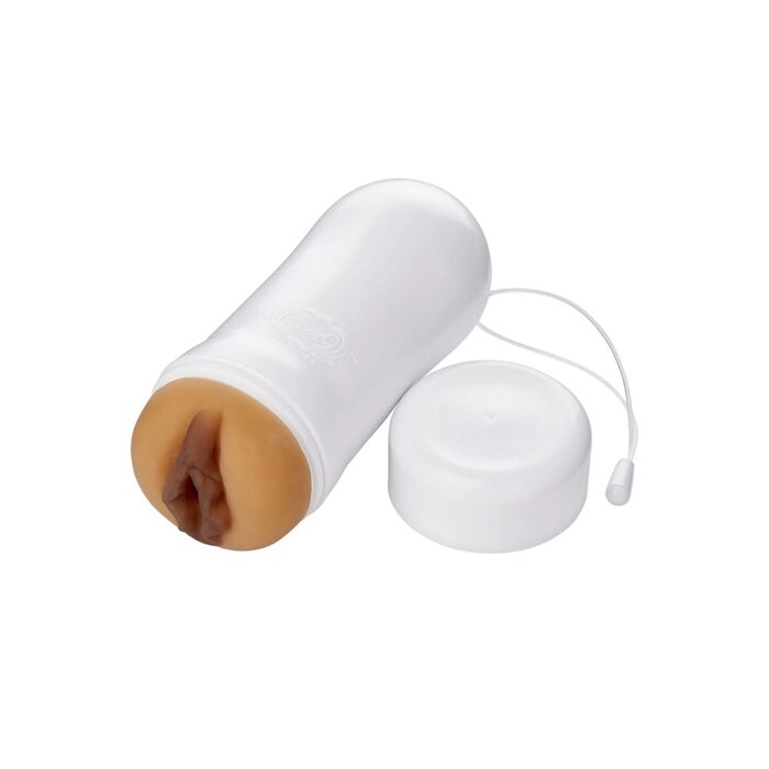 Pleasure Pussy Pocket Stroker - Water Activated - Caramel