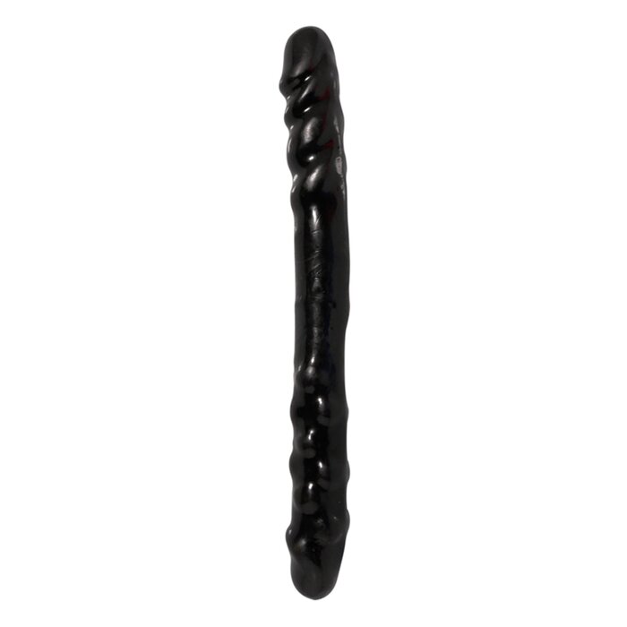 Basix Black 16 Inch Double Dildo