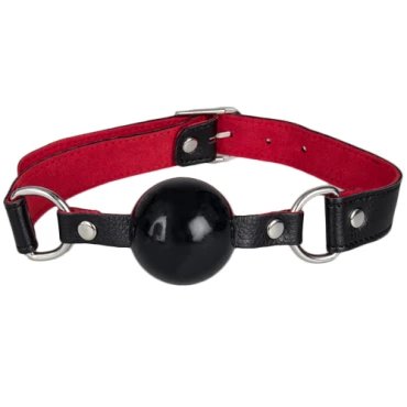SoundGuard Suede Solid Silicone Ball Gag