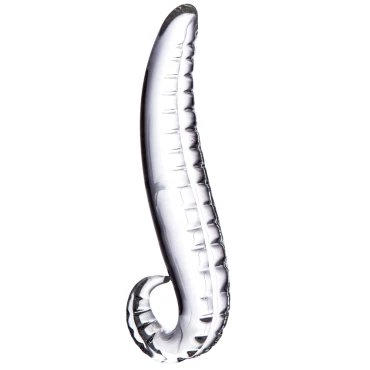 The Devil's Tongue Glass Dildo - 7 Inch