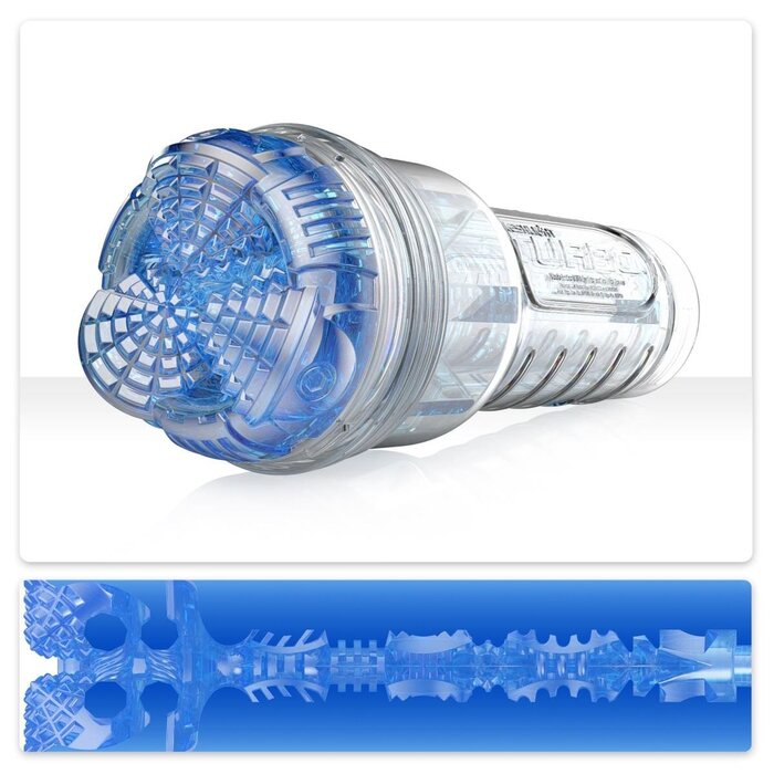 Fleshlight Turbo Core Blue Oral Sex Simulator - Adjustable Deep Throat Experience