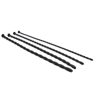 The Tidal Quad Rippled Silicone Urethral Sounds (4pcs) - 30cm