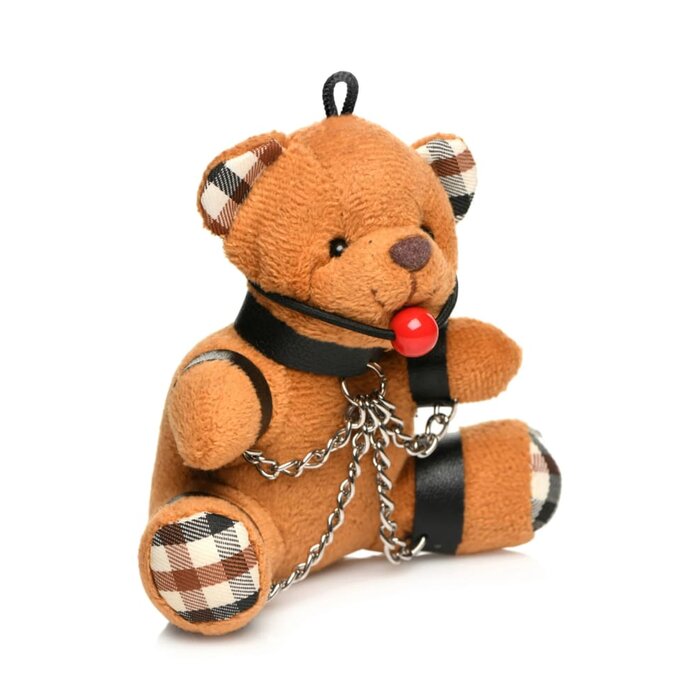 Gagged Teddy Bear Keychain