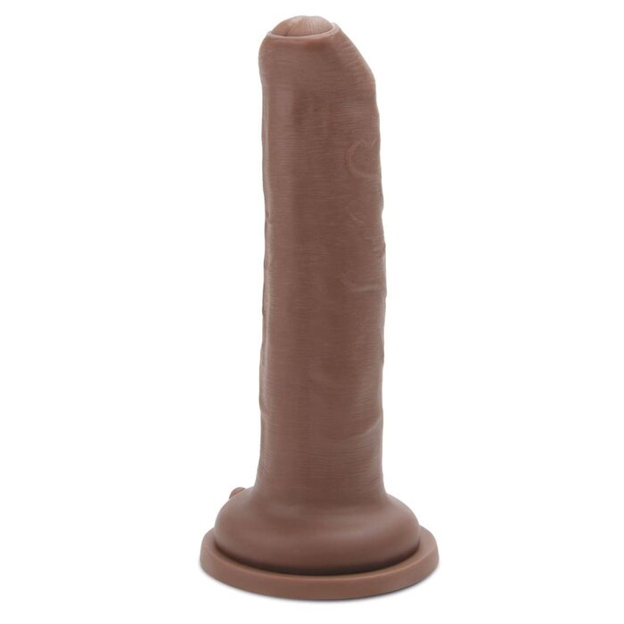 Me You Us Uncut Ultra Cock 7inch Caramel Realistic Dildo - 7 inch, Realistic