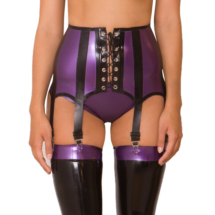 Latex Seduction Girdle in Purple
