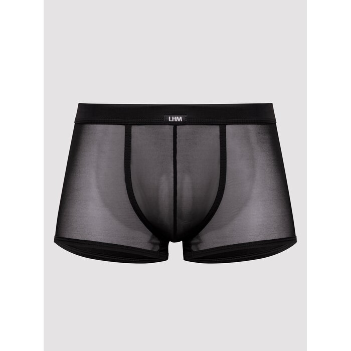 LHM Microfibre & Mesh Boxer Shorts - XXL - Black